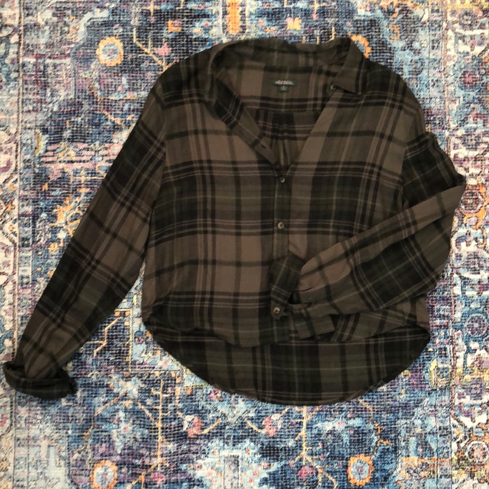 Plaid button down